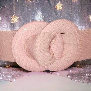 Barbie VNTG Soft Pink Stretchy Belt